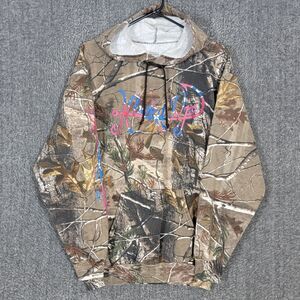 Russell Outdoors Hoodie Womens M Brown Realtree Camo Sweatshirt Hookd Up